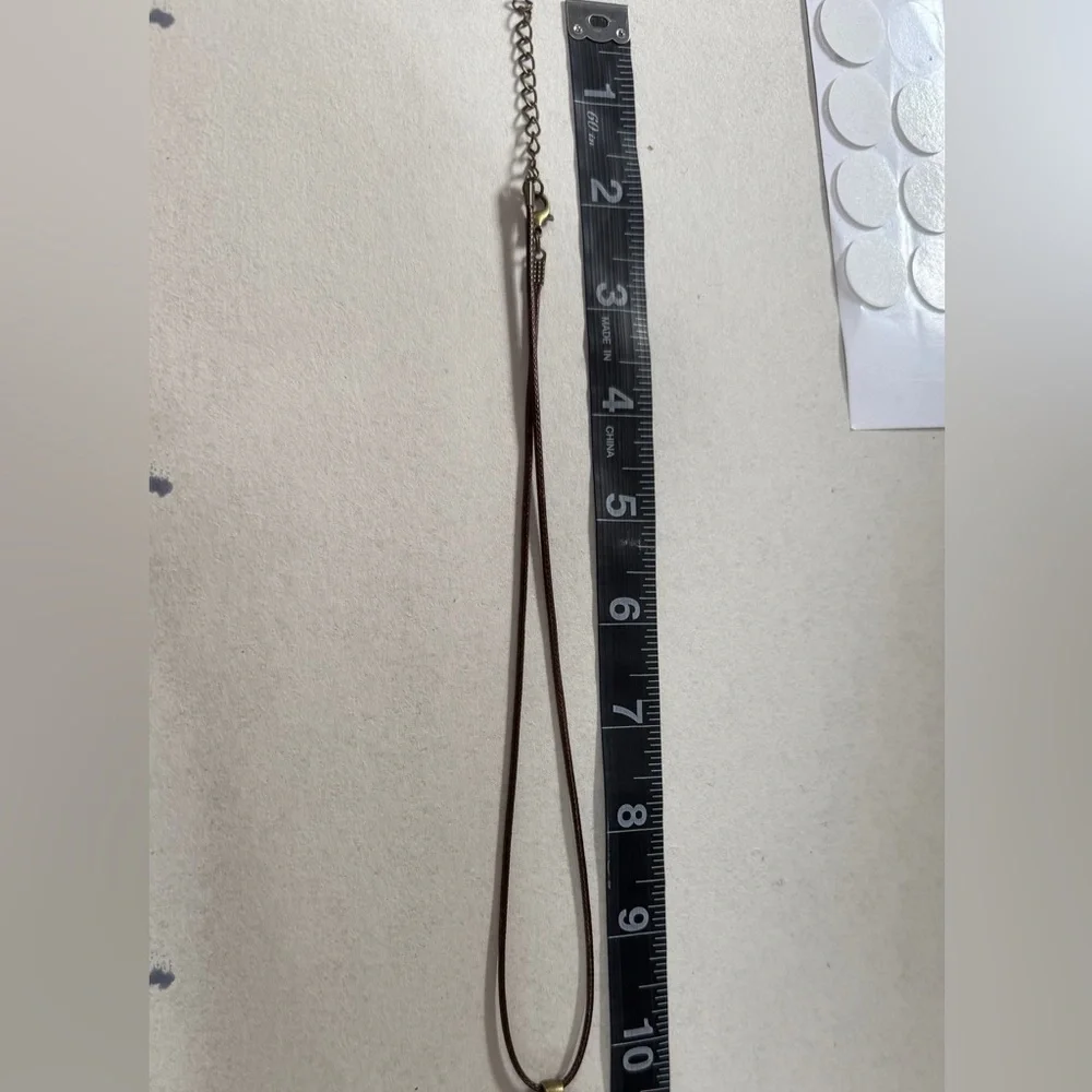 Upcycled Gucci Brown and Tan Necklace made from authentic material - Picture 3 of 4